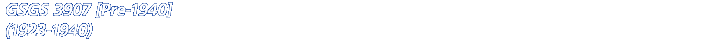 GSGS 3907 [Pre-1940] (1923-1940)