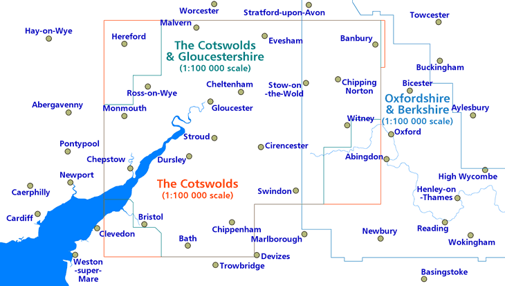 Ordnance Survey Touring Maps & �Travel Map - Tour� Series